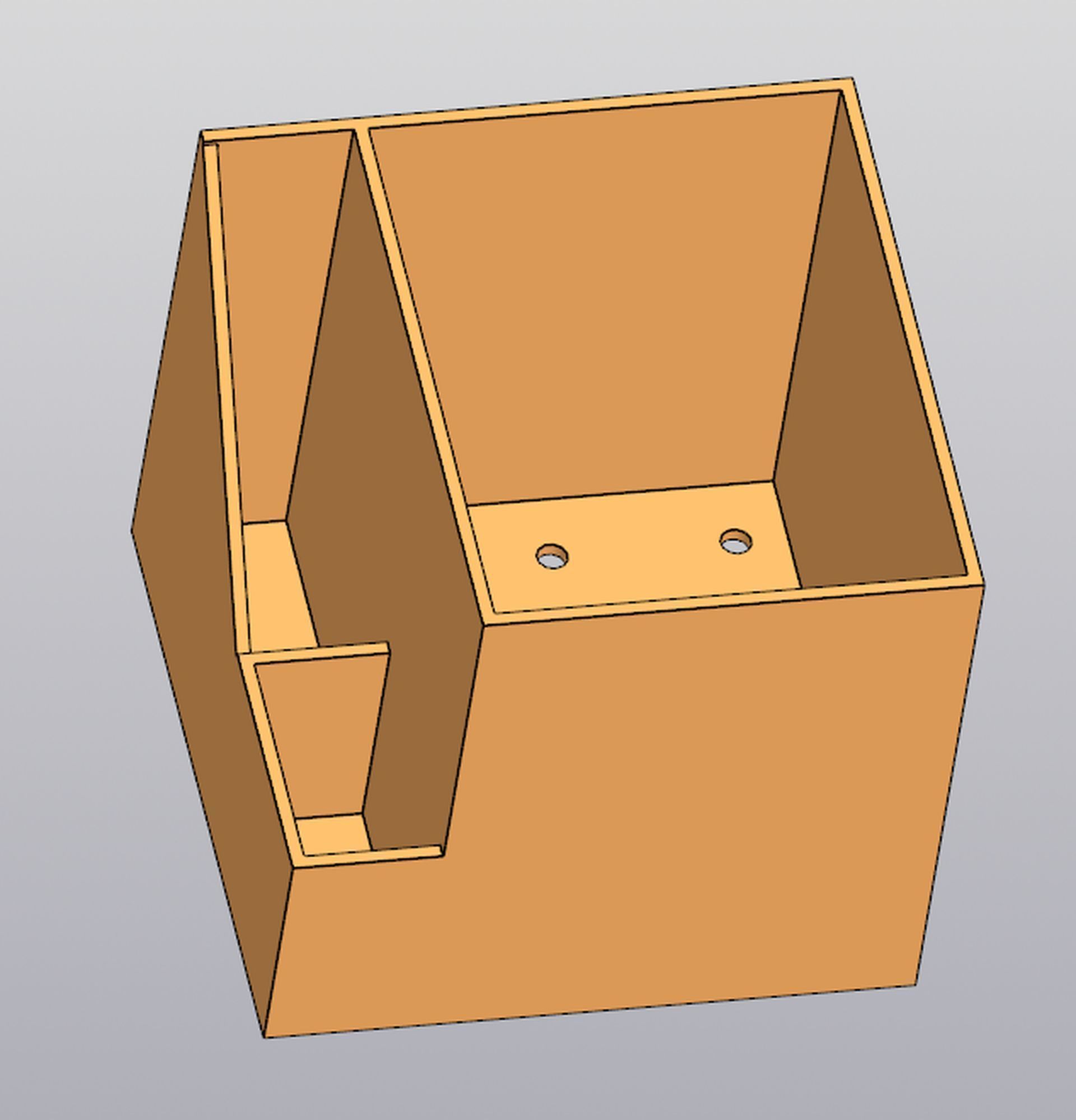 Planter Penholder Box 3D print model_5