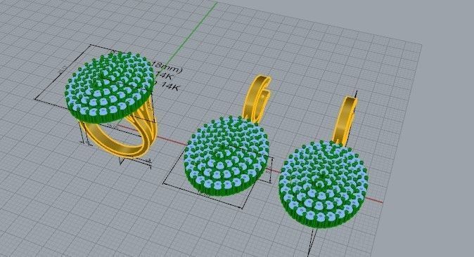 Emerald cut halo illusion seting twisted collection 2409 3D print model_5