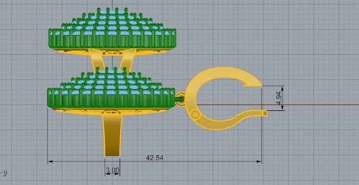 Emerald cut halo illusion seting twisted collection 2409 3D print model_7