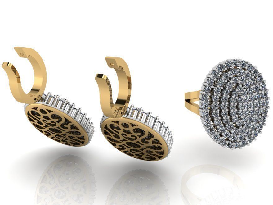 Emerald cut halo illusion seting twisted collection 2409 3D print model_2