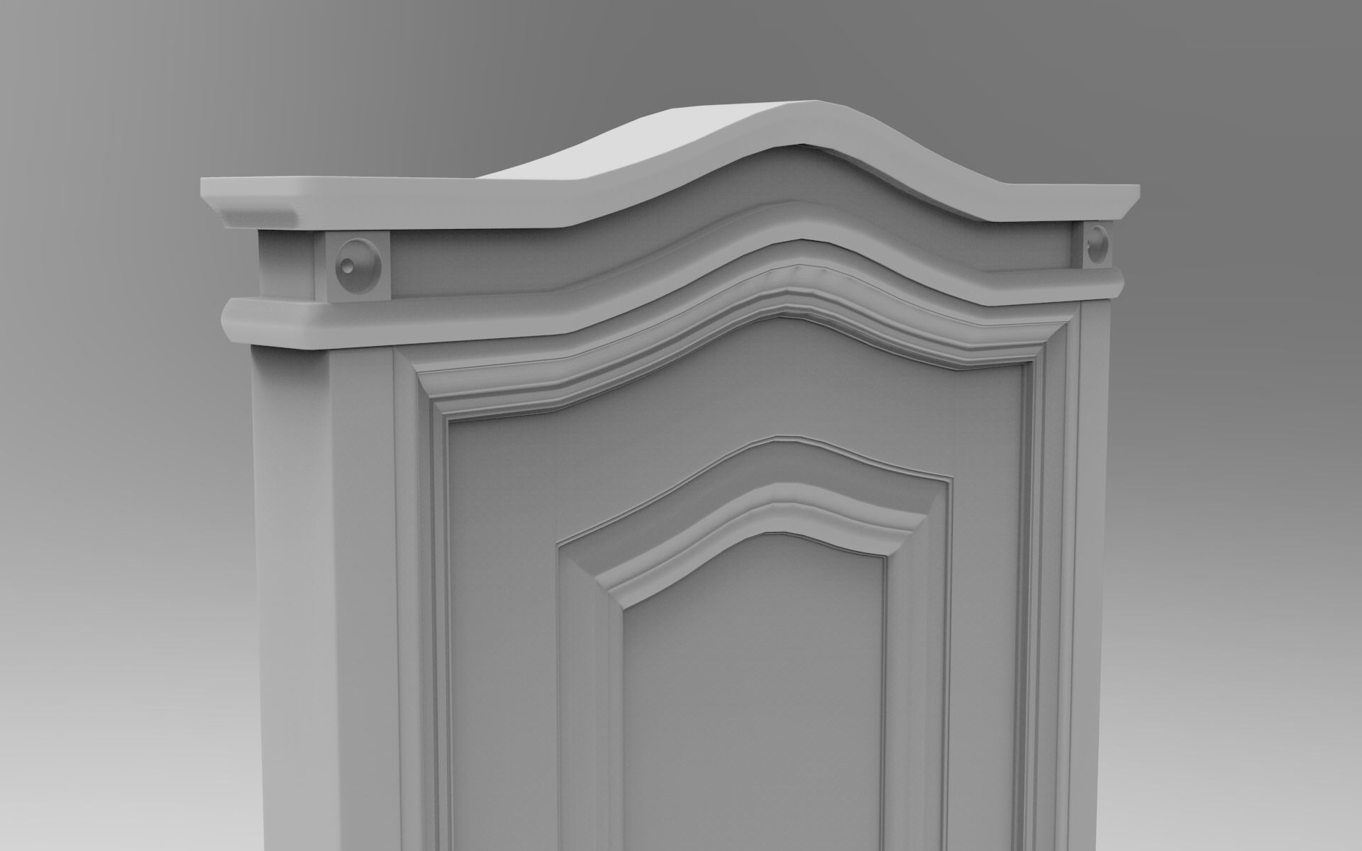 Hinged Door 3D model_7