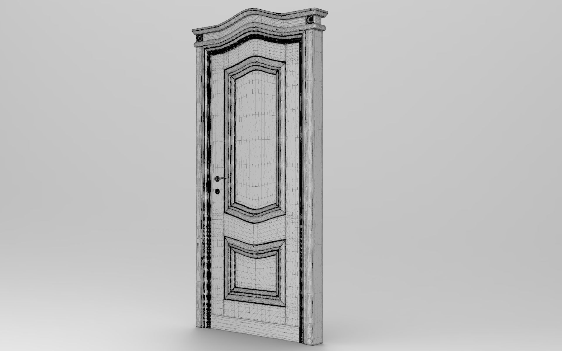 Hinged Door 3D model_5