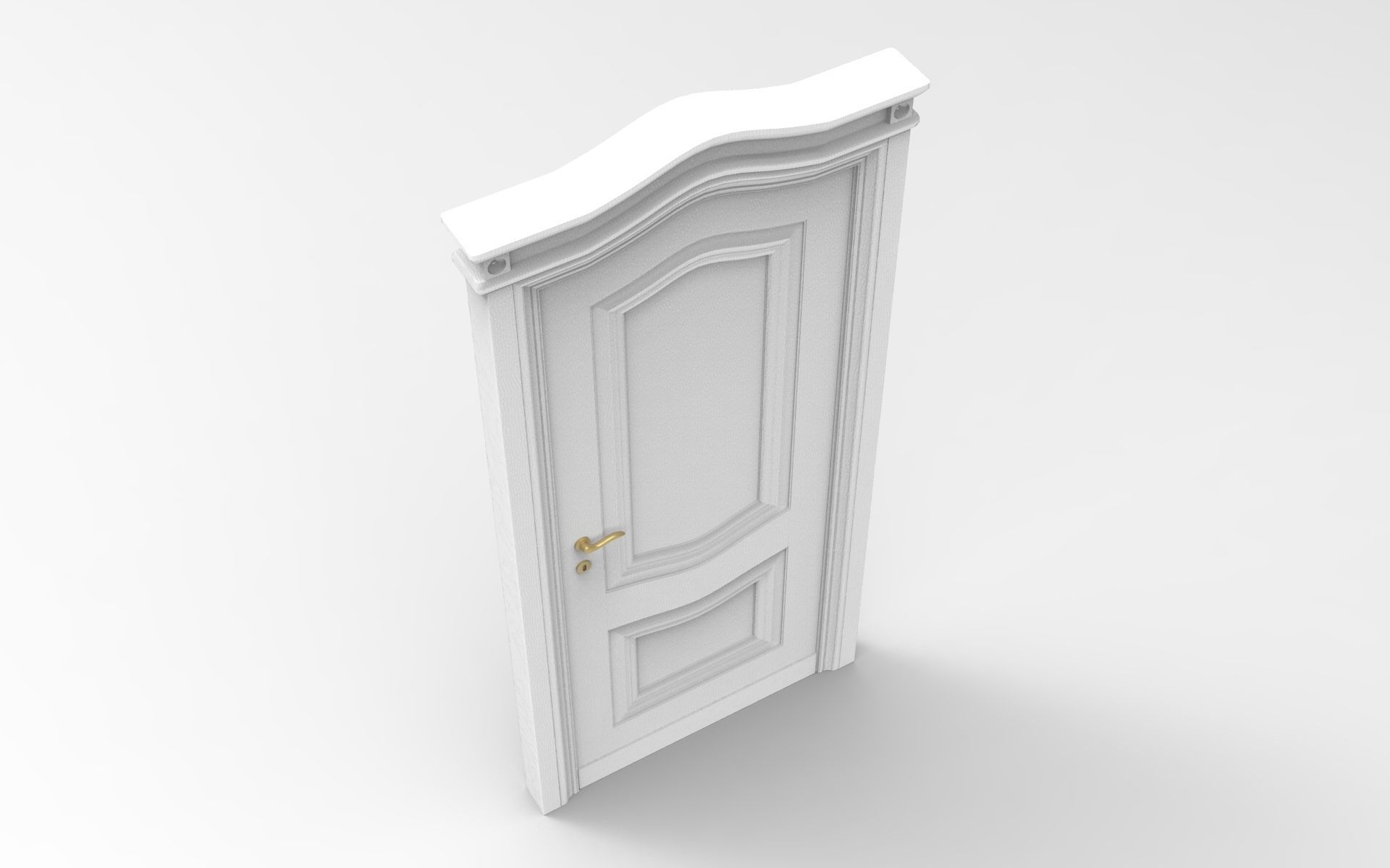 Hinged Door 3D model_2