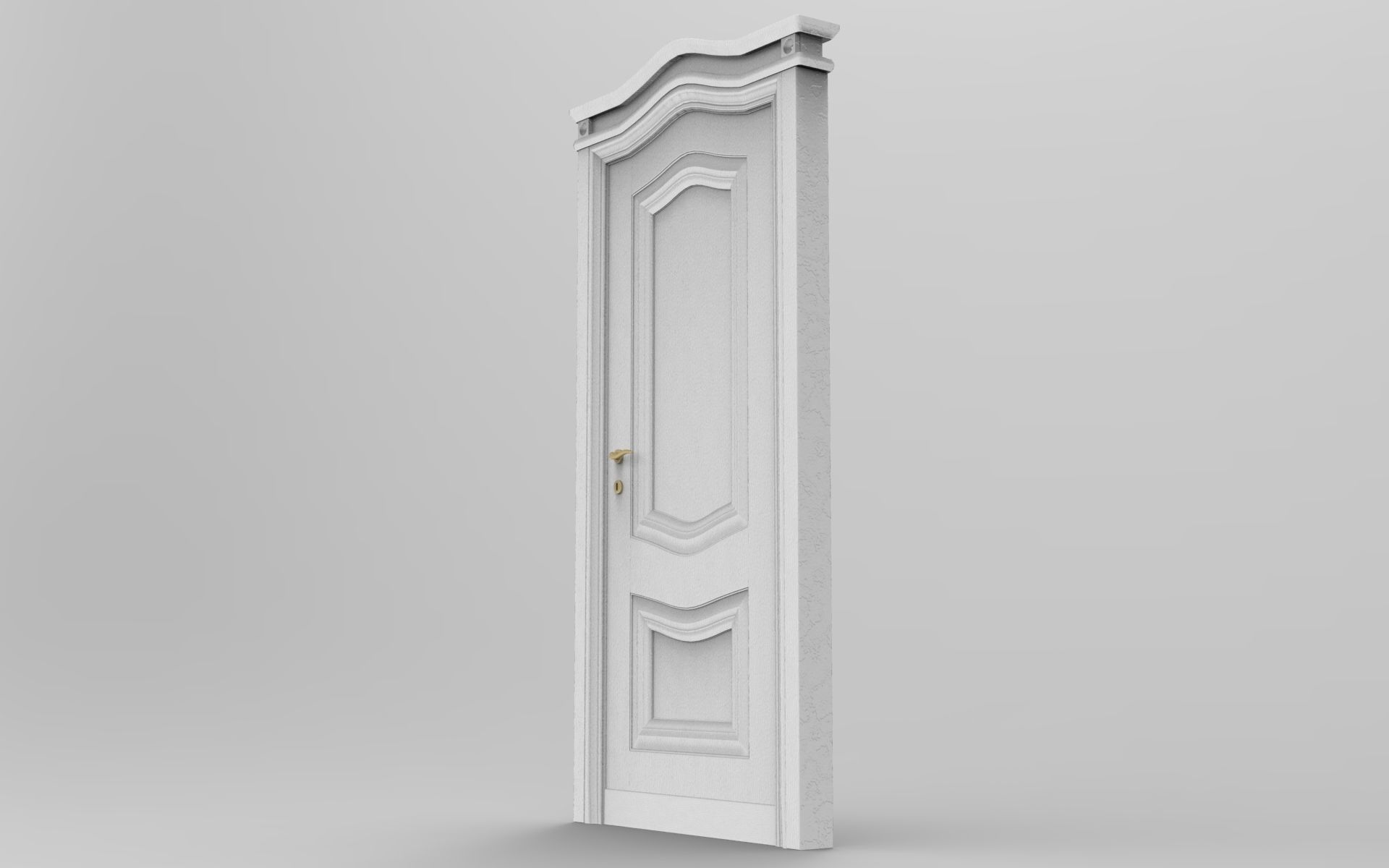 Hinged Door 3D model_1