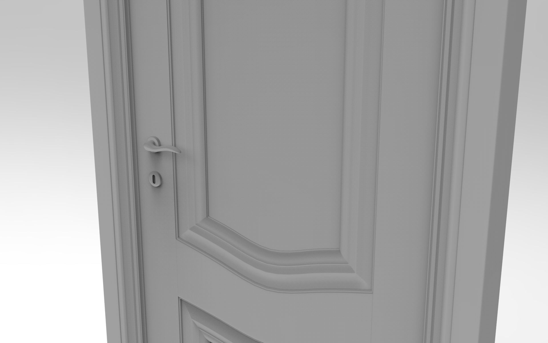 Hinged Door 3D model_8