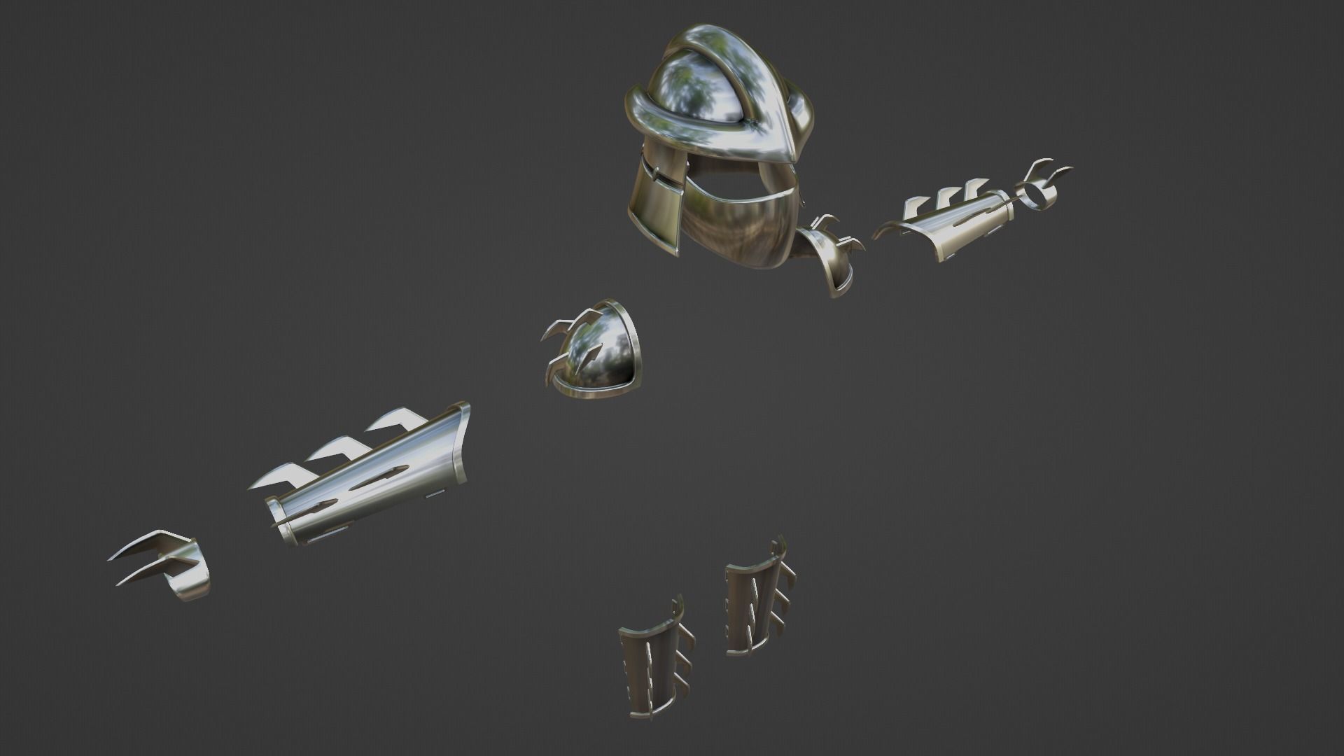 Full Shredder Armour For 3D Print 3D print model_23