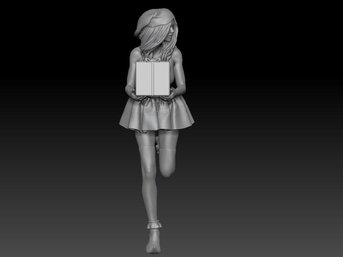 SANTA CLAUS GIRL 2 3D print model_4