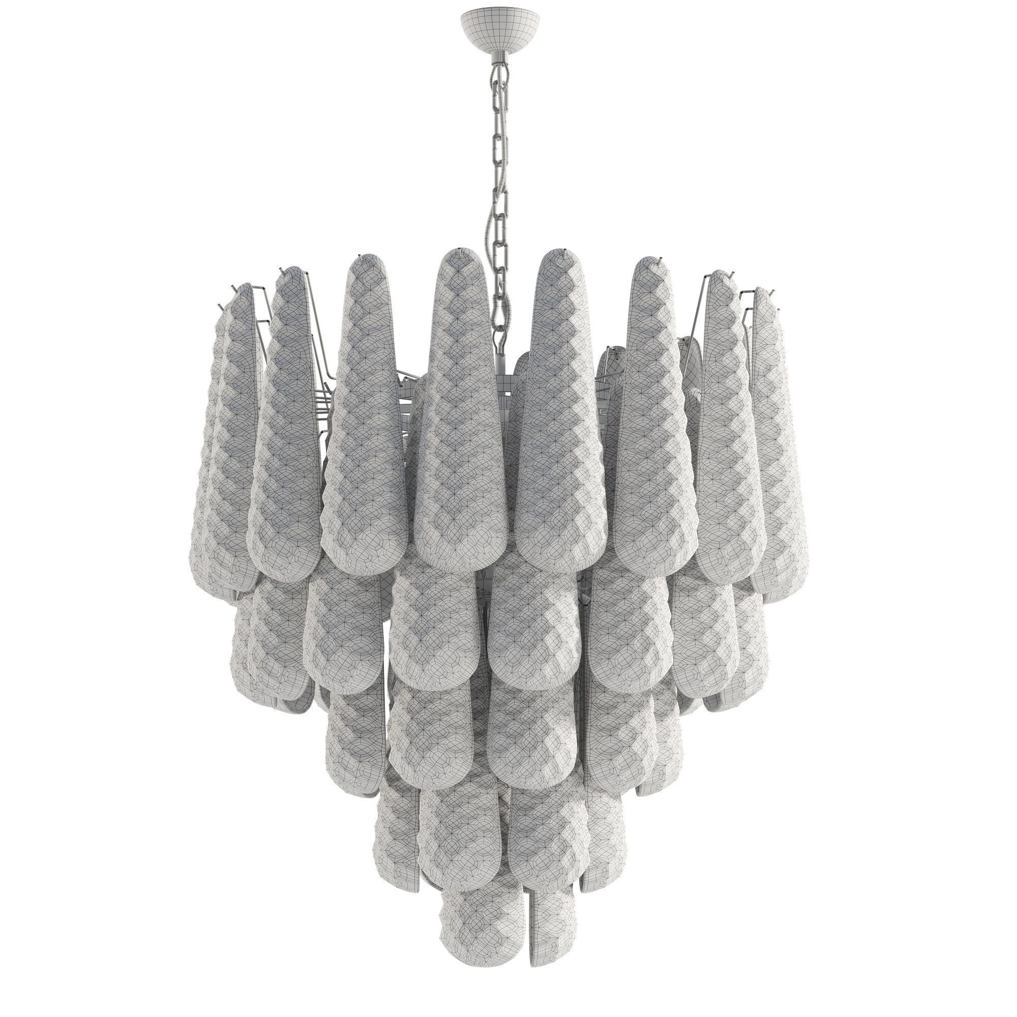 Murano Glass Chandelier 3D model_1
