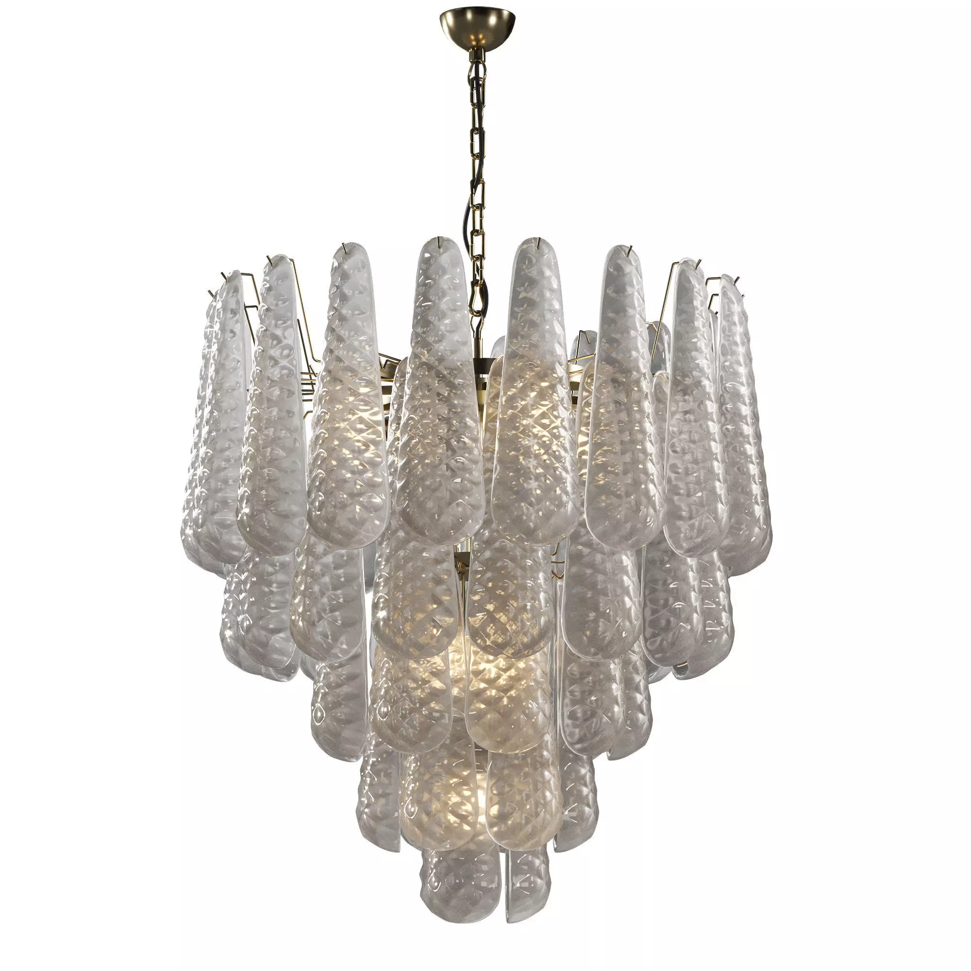 Murano Glass Chandelier 3D model_0