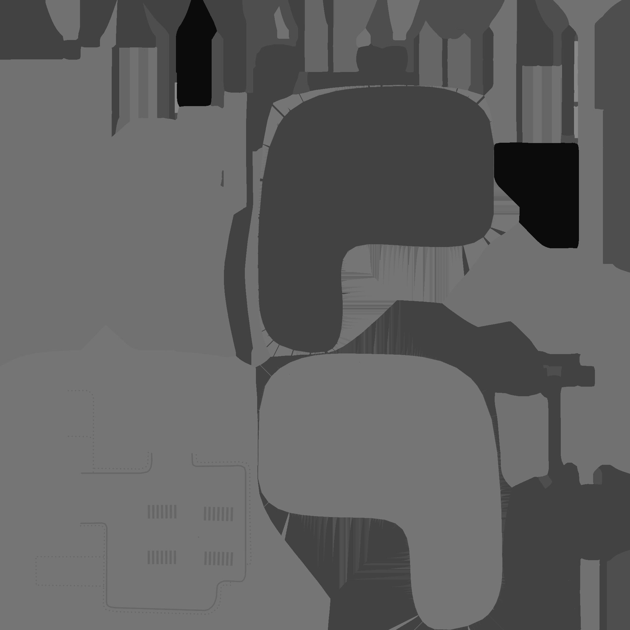 SciFi Gas Station A04 Orange - Sci Fi Exterior Design Low-poly 3D model_27