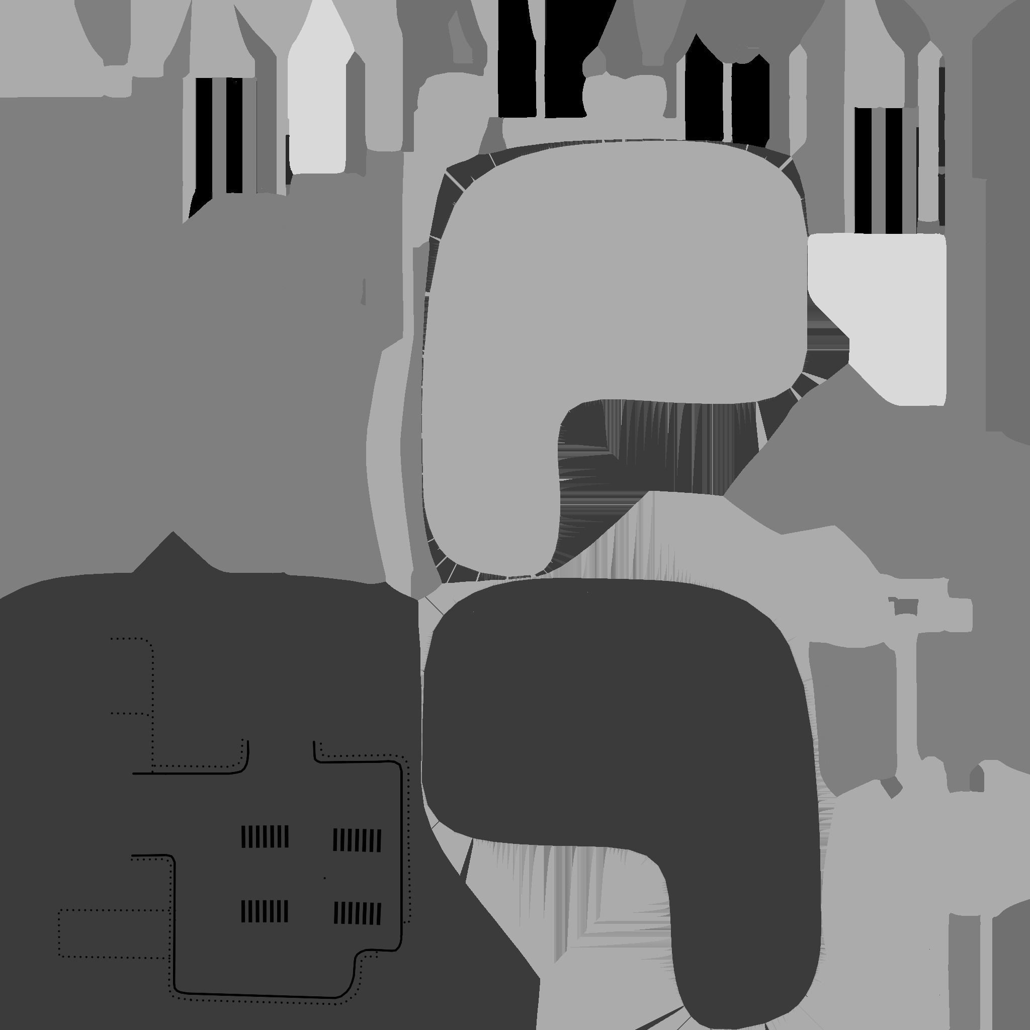 SciFi Gas Station A04 Orange - Sci Fi Exterior Design Low-poly 3D model_25