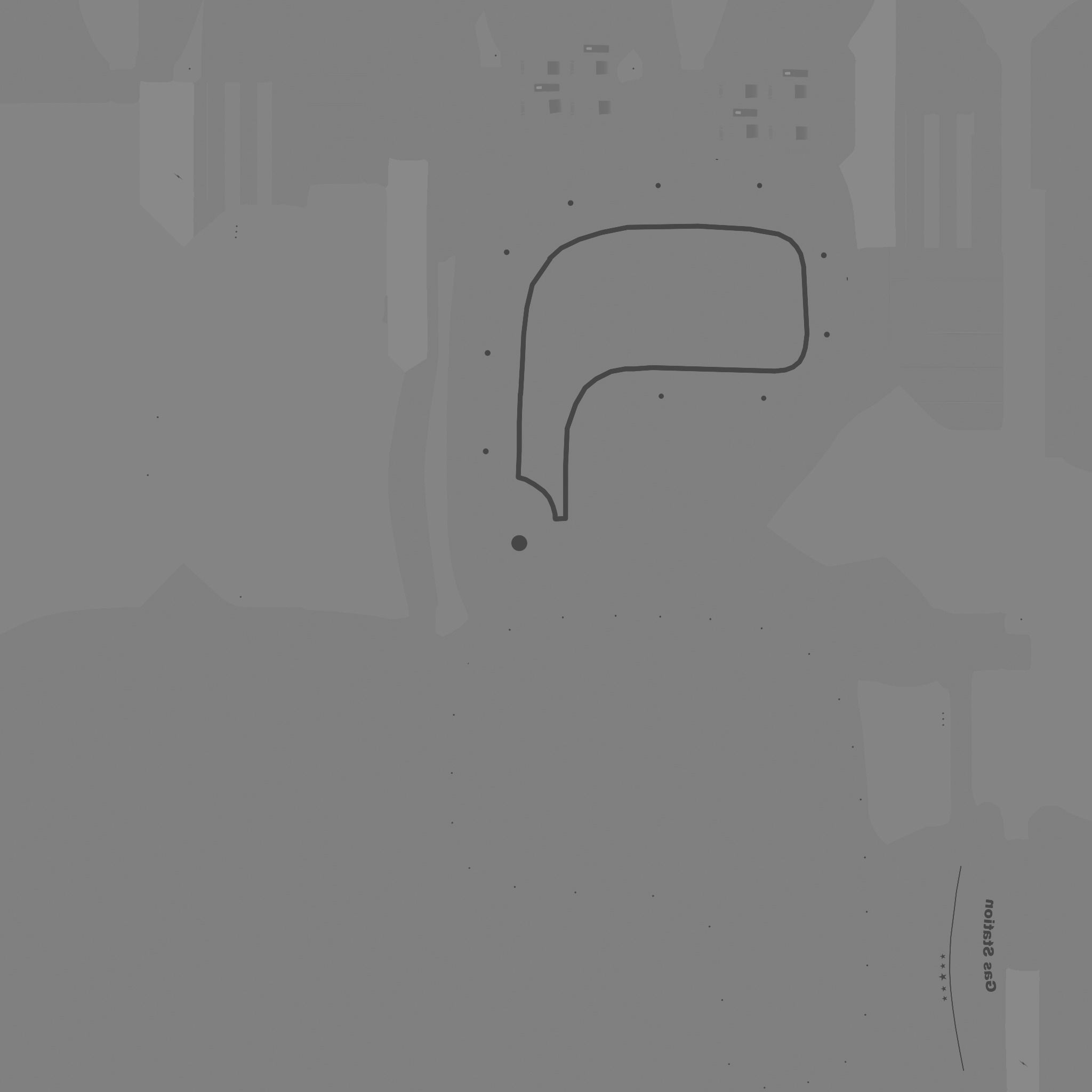 SciFi Gas Station A04 Orange - Sci Fi Exterior Design Low-poly 3D model_24