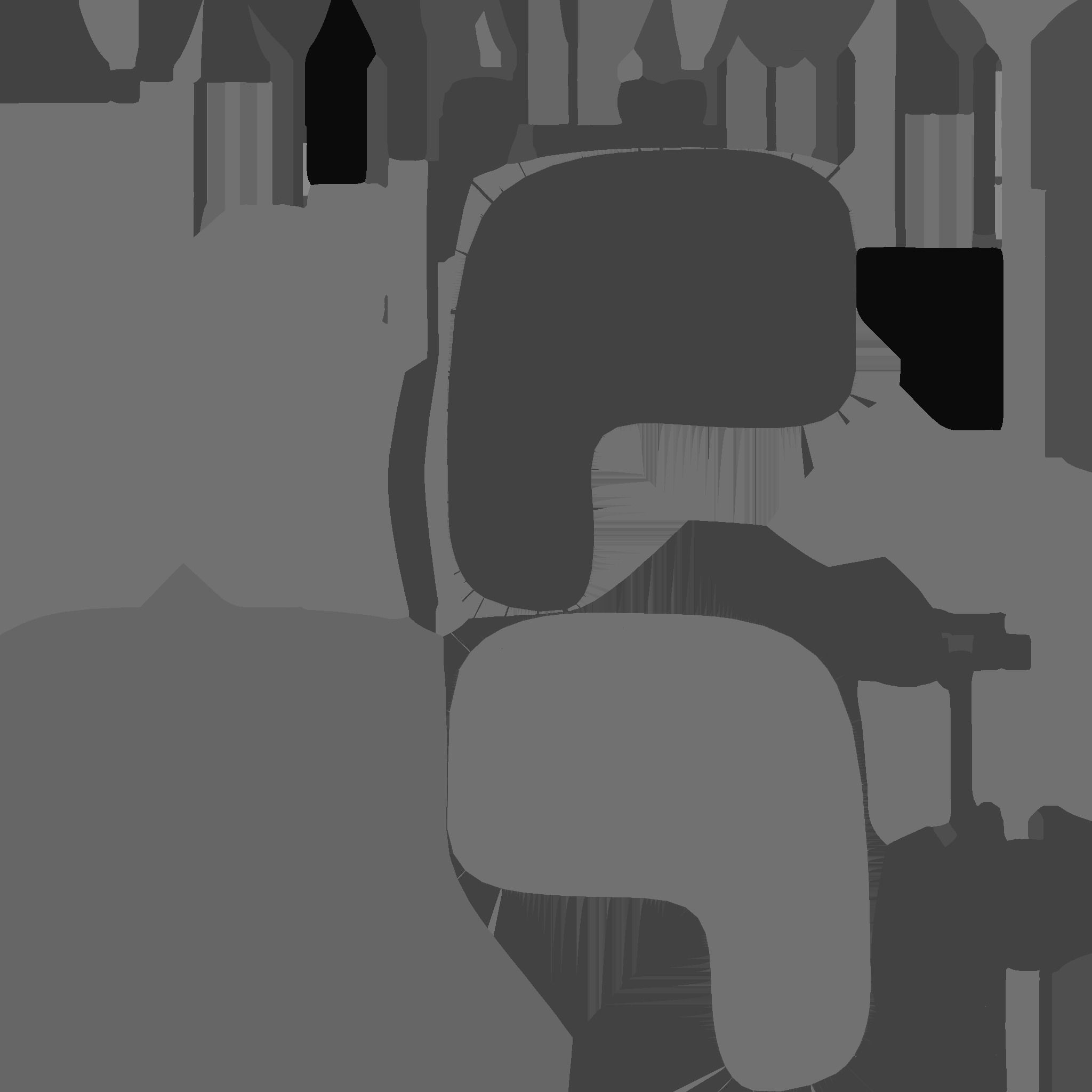 SciFi Gas Station A05 Red - Sci Fi Exterior Design Low-poly 3D model_28