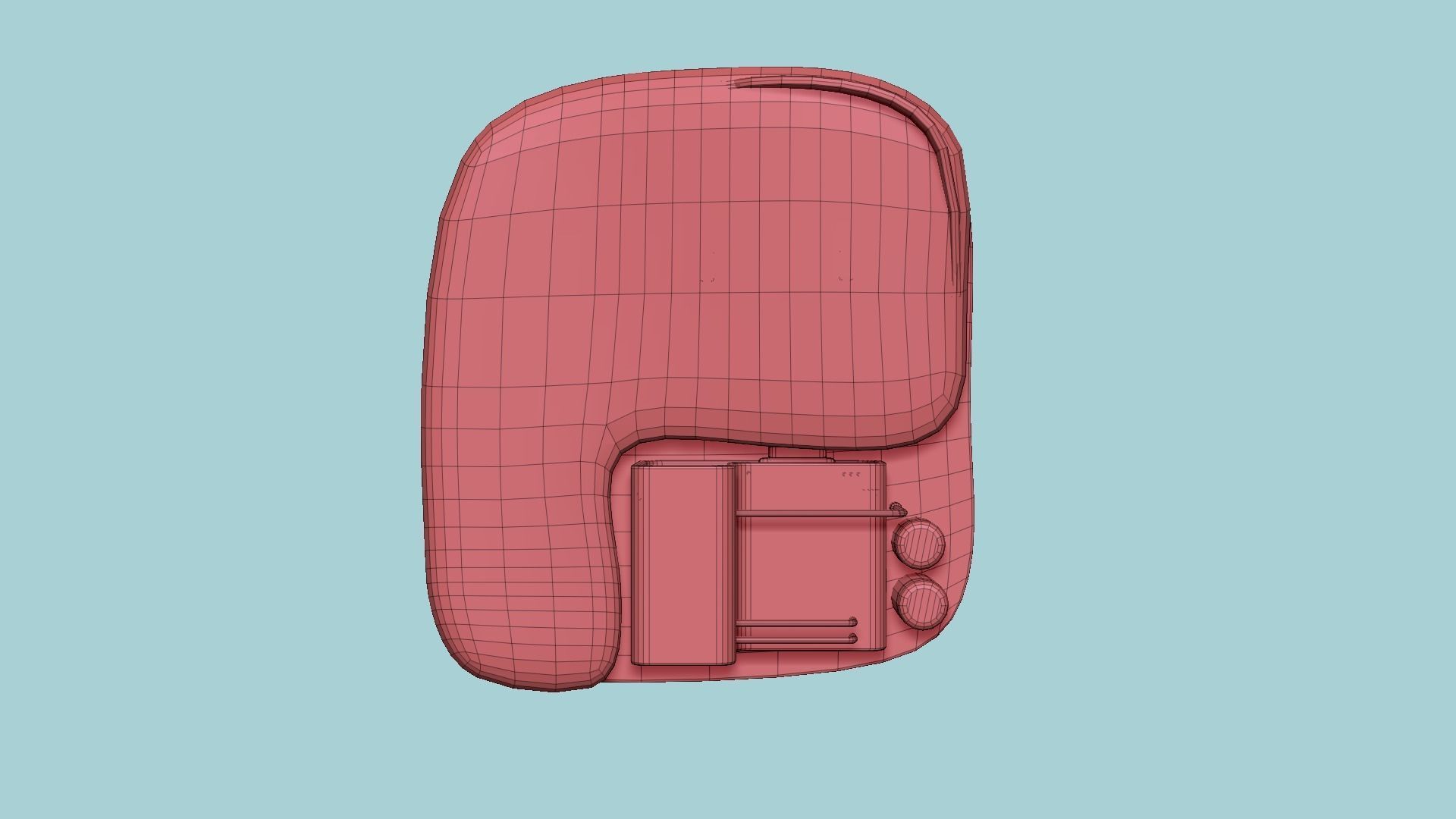 SciFi Gas Station A08 Metallic - Sci Fi Exterior Design Low-poly 3D model_19