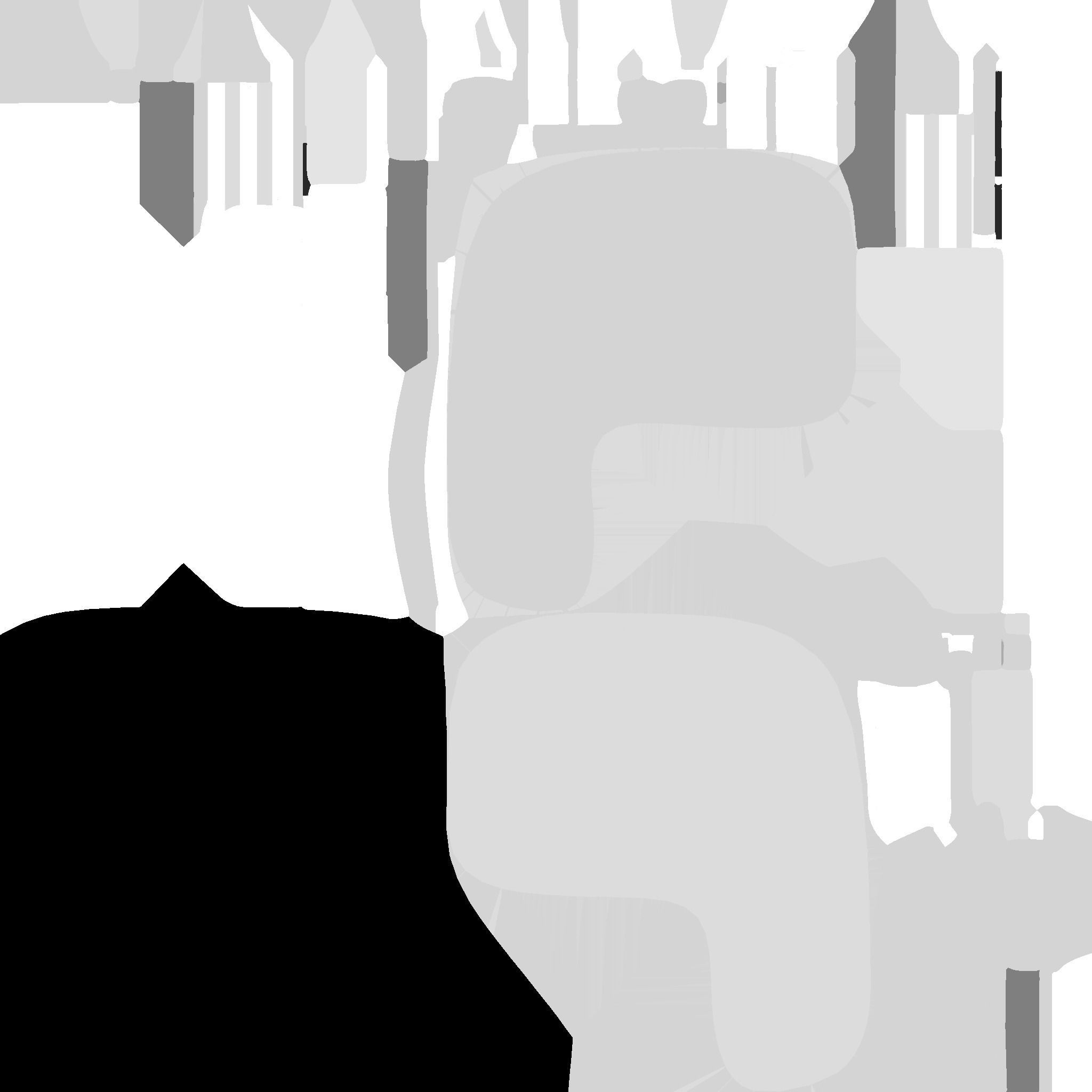 SciFi Gas Station A08 Metallic - Sci Fi Exterior Design Low-poly 3D model_26