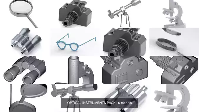 OPTICAL INSTRUMENTS PACK 3D Model Collection