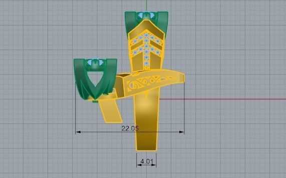 Bright diamond set 2419 3D print model 3D print model_2