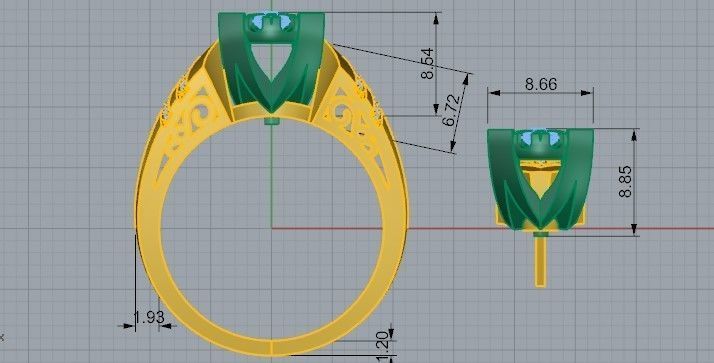Bright diamond set 2419 3D print model 3D print model_1