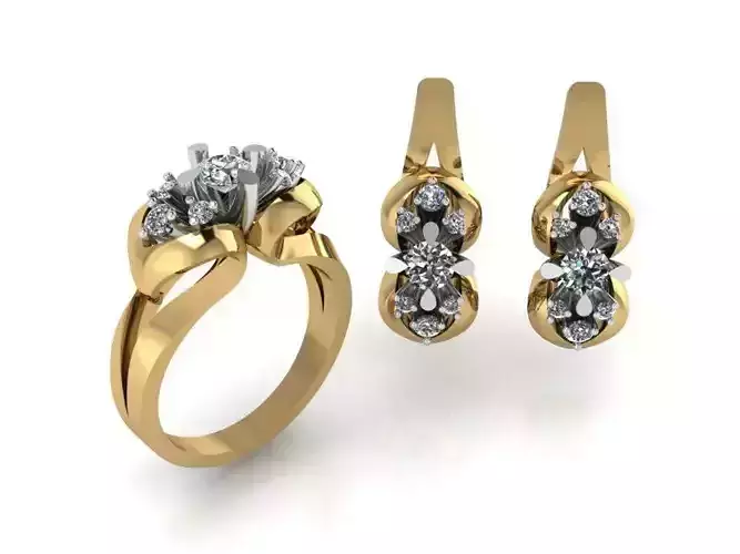 Shanq stones diamond set 2420 3D print model