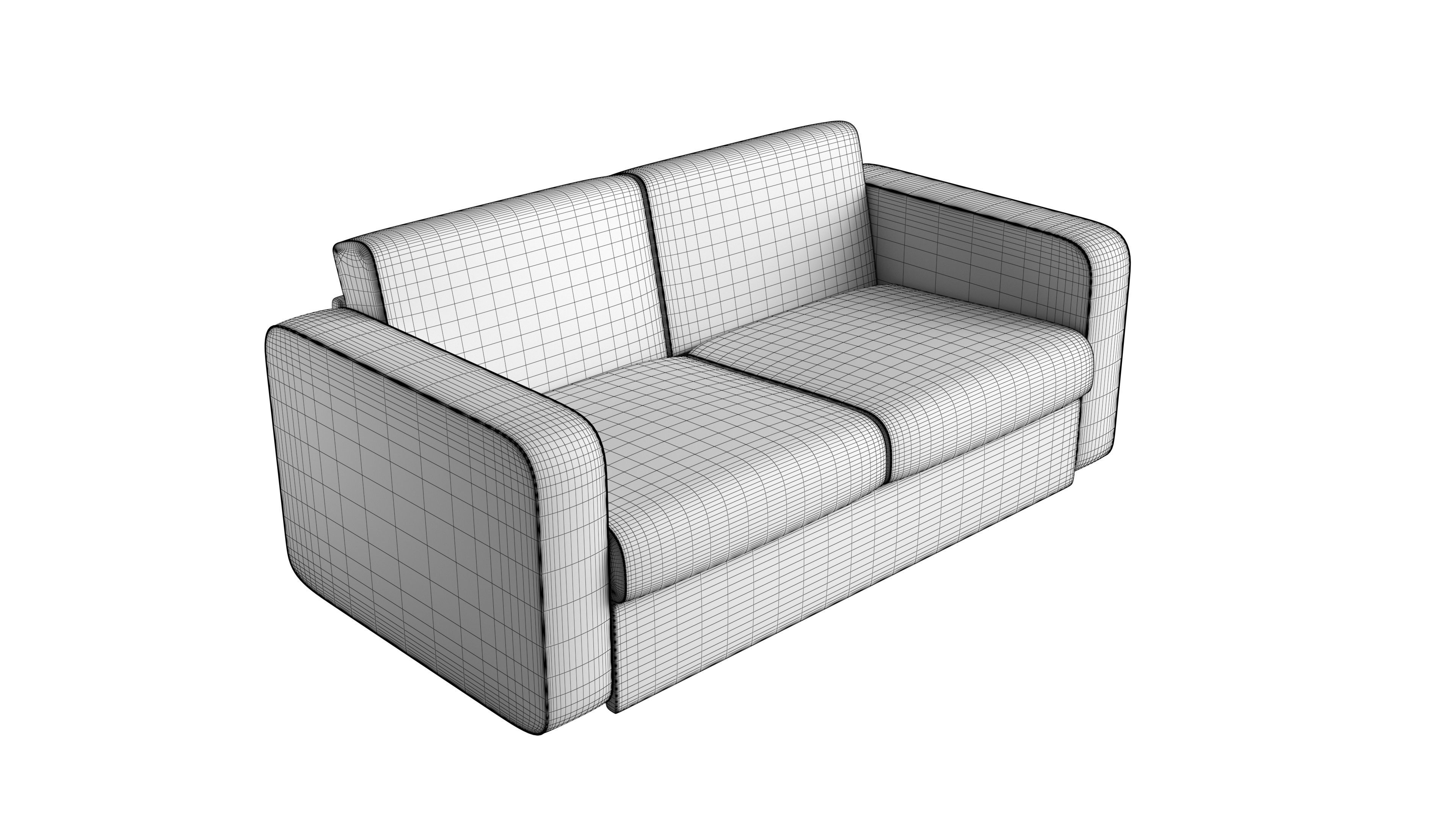 Sofa 3D model bed 3D model_9