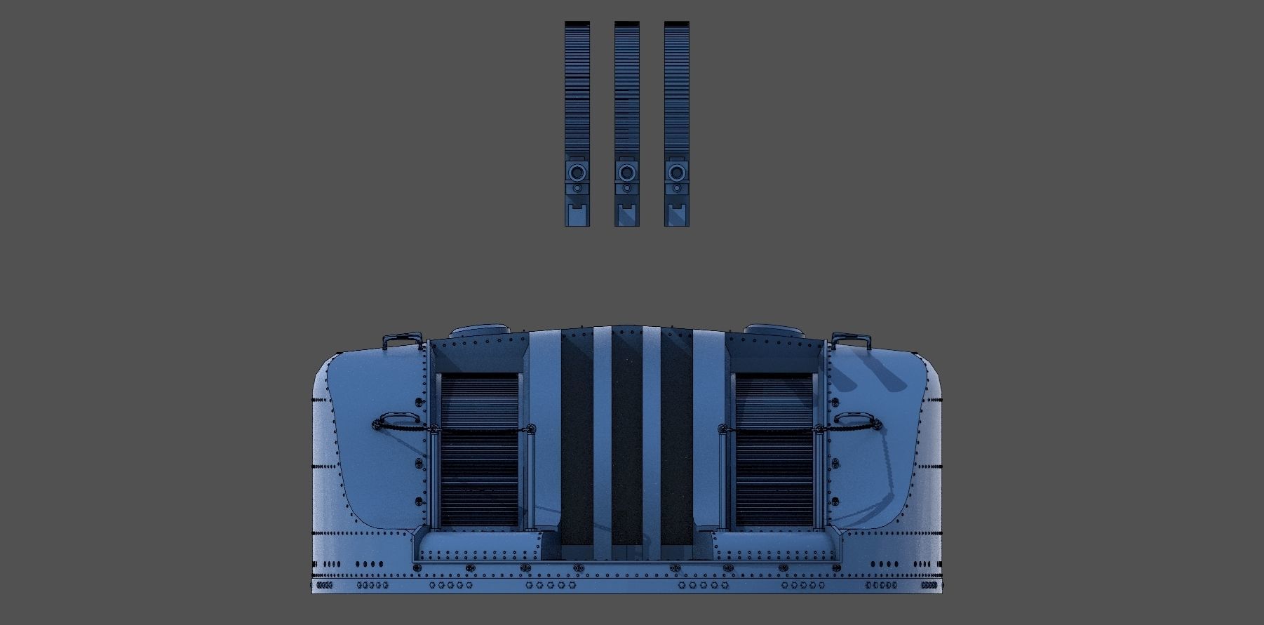 Type 96 turret 1941 - Personal license - 1-100 scale 3D print model_5