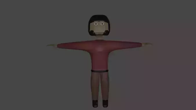 Citizen low poly star trek Free low-poly 3D model