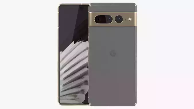 Google Pixel 7 Pro Hazel Low-poly 3D model