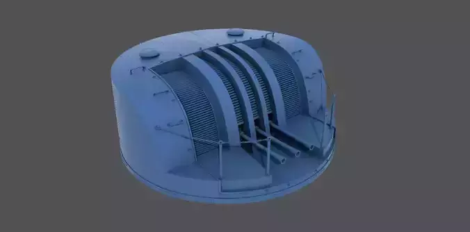 Type 96 turret 1945 - Personal license - 1-100 scale 3D print model