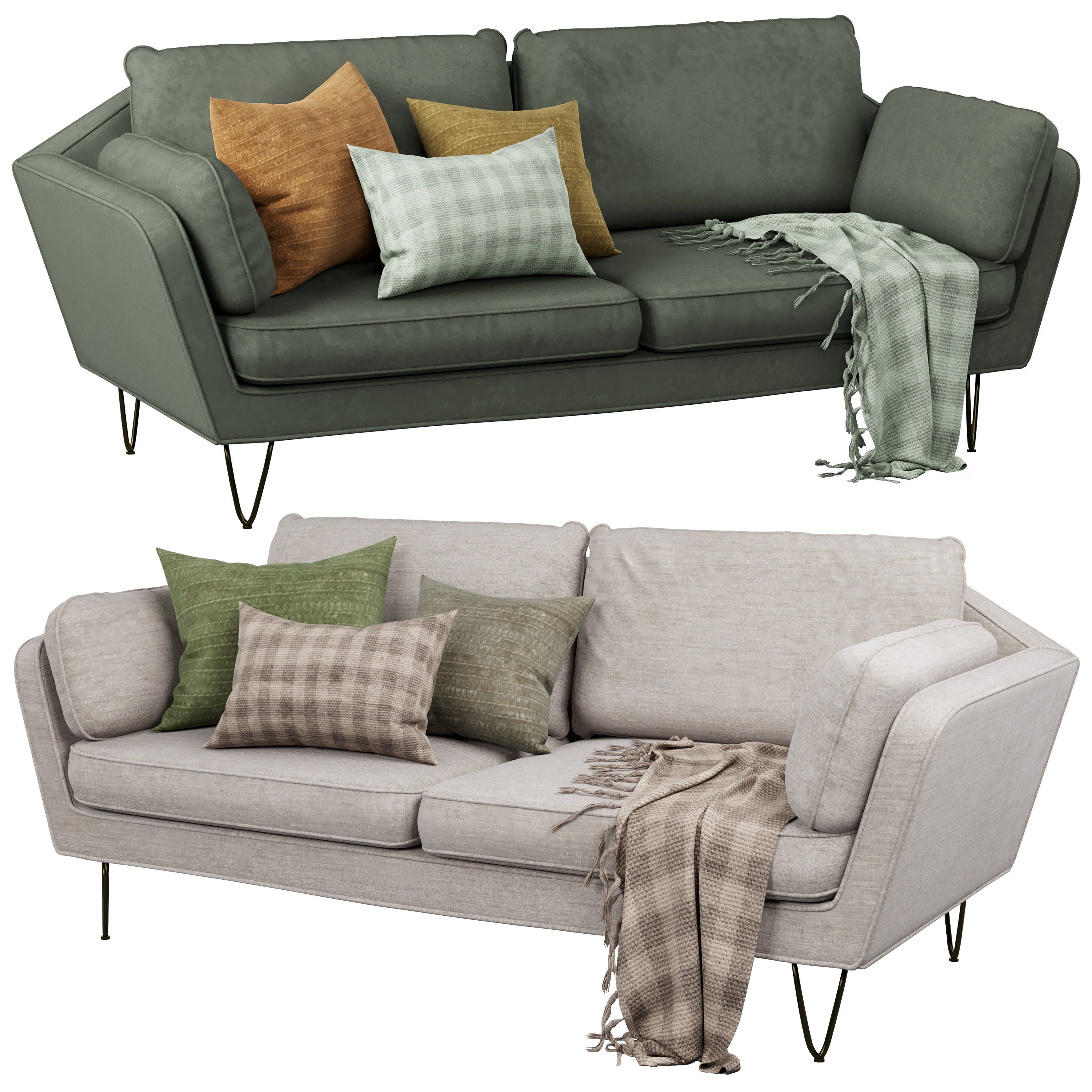 La Redoute sofa 3D model CGTrader