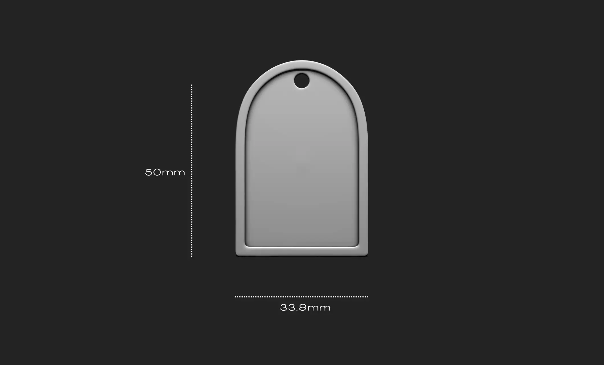 3D Shape Pendant - Plate - Plaque - Decor - Jewelry 01 3D print model_0