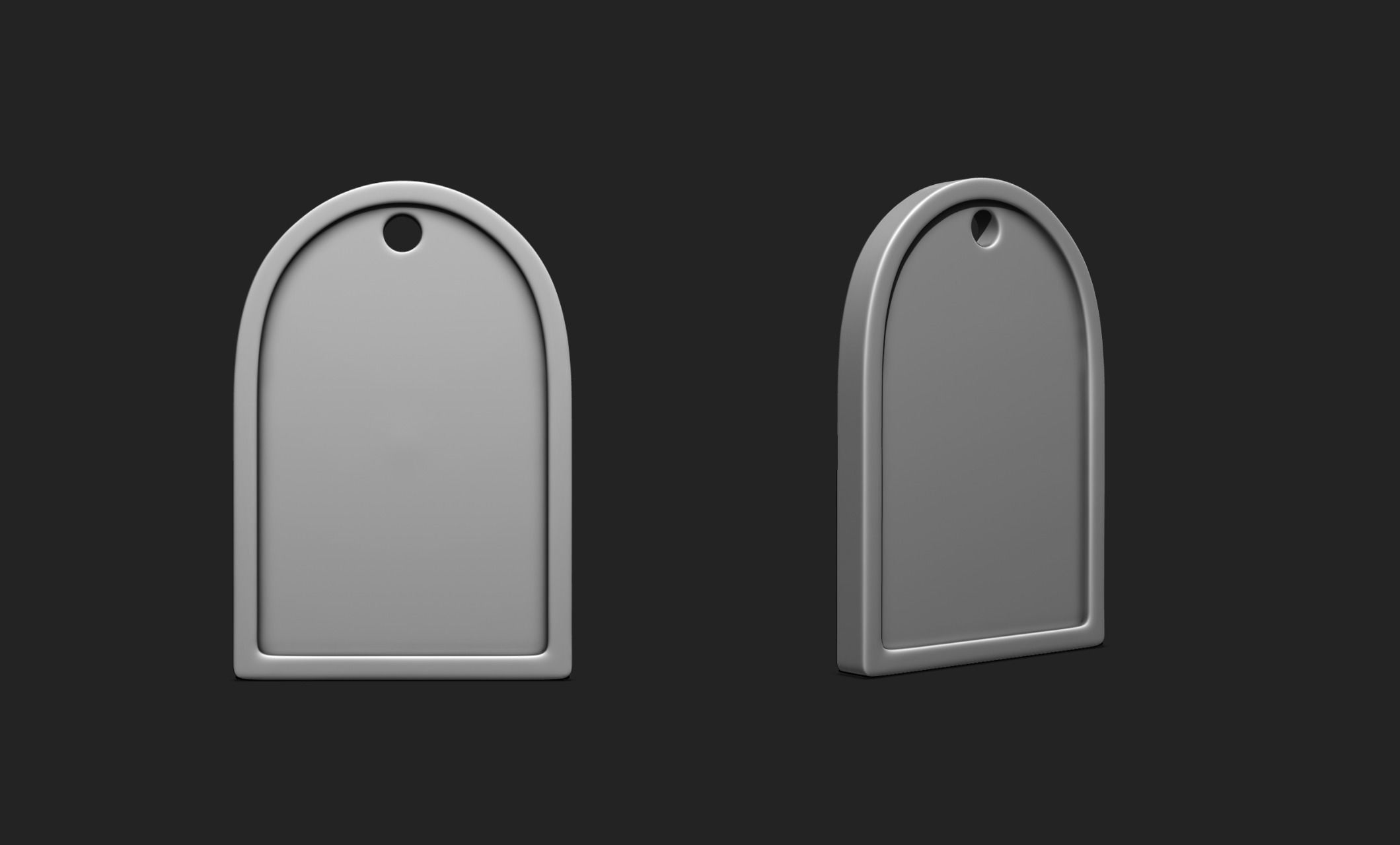 3D Shape Pendant - Plate - Plaque - Decor - Jewelry 01 3D print model_1