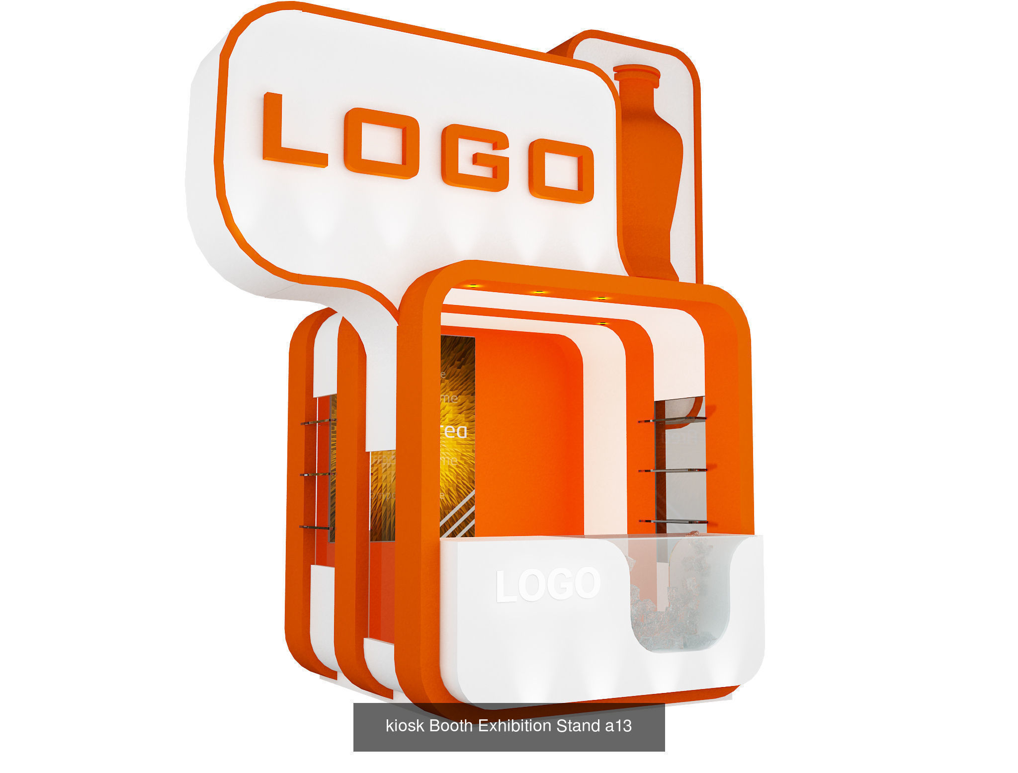 Booth Exhibition Stand G11 3D Model Collection_5