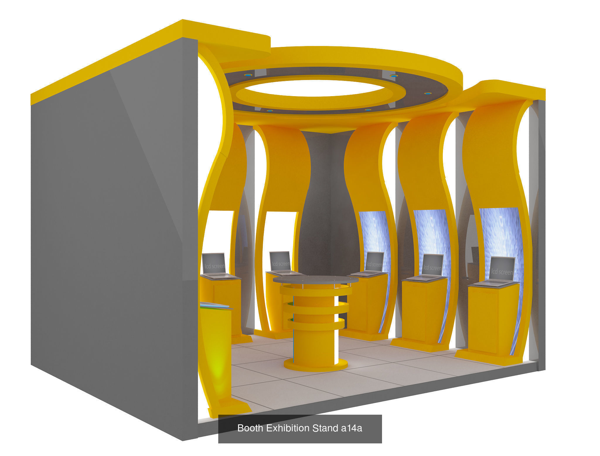 Booth Exhibition Stand G11 3D Model Collection_2
