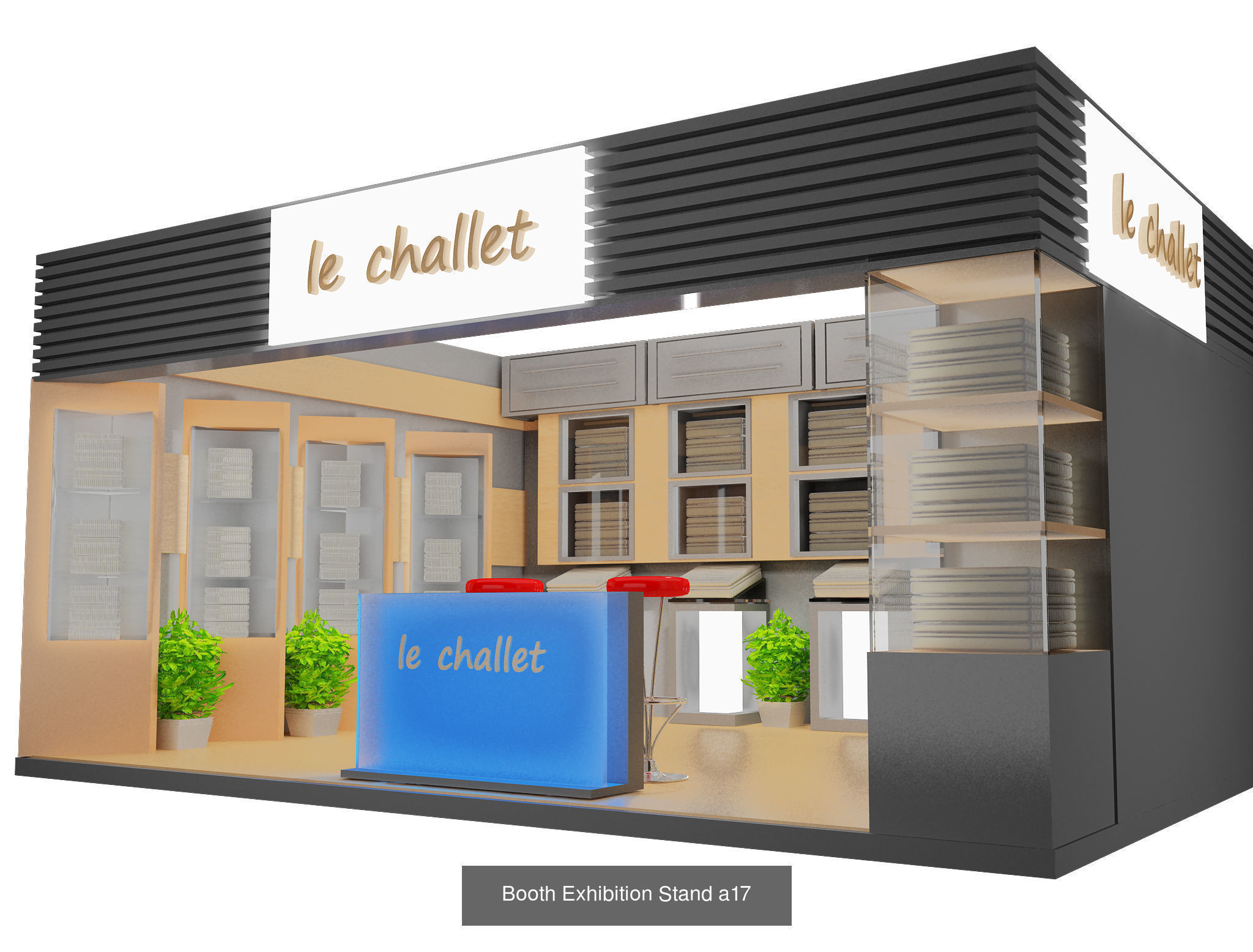 Booth Exhibition Stand G12 3D Model Collection_5