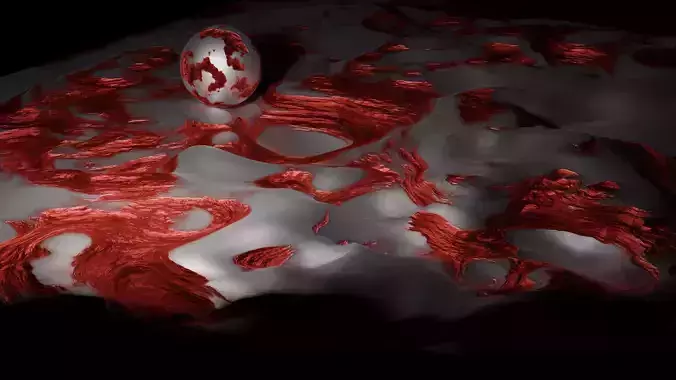 Rust Sphere 3D Model - Rust Material