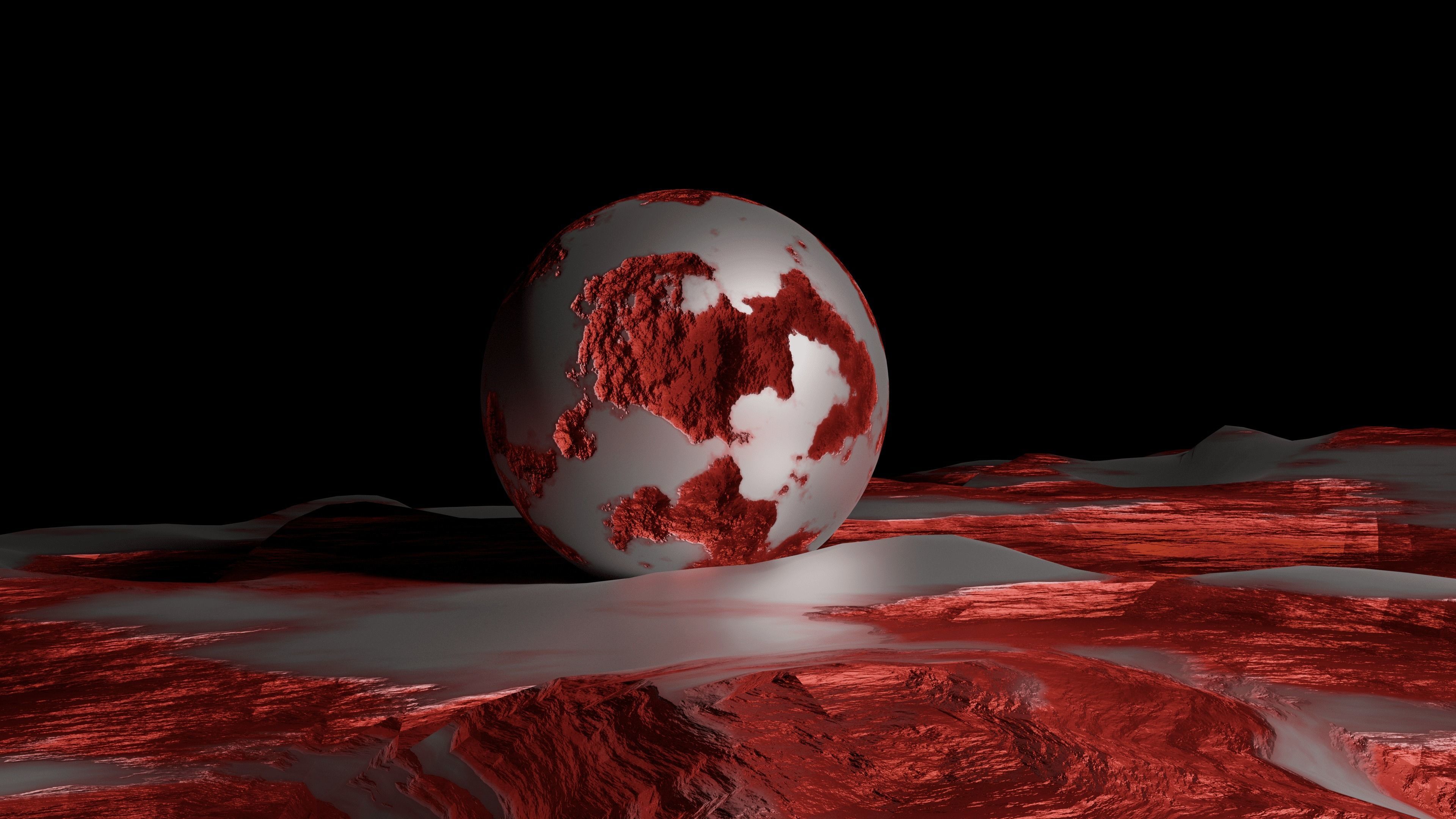 Rust Sphere 3D Model - Rust Material 3D model_3