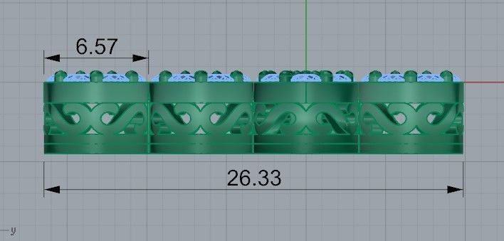 Nice cross pendant 2435 3D print model 3D print model_7