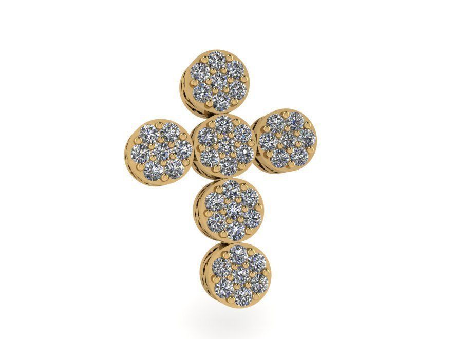 Nice cross pendant 2435 3D print model 3D print model_1