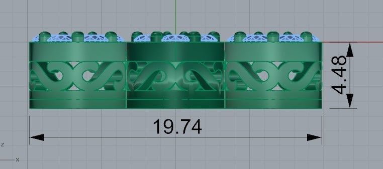 Nice cross pendant 2435 3D print model 3D print model_6