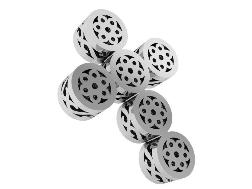 Nice cross pendant 2435 3D print model 3D print model_3