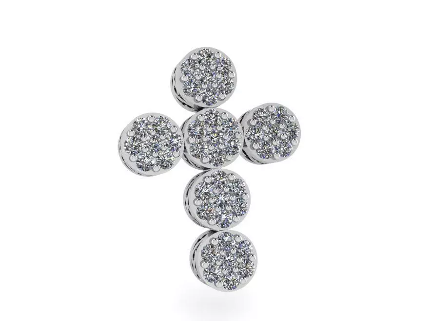 Nice cross pendant 2435 3D print model 3D print model_0