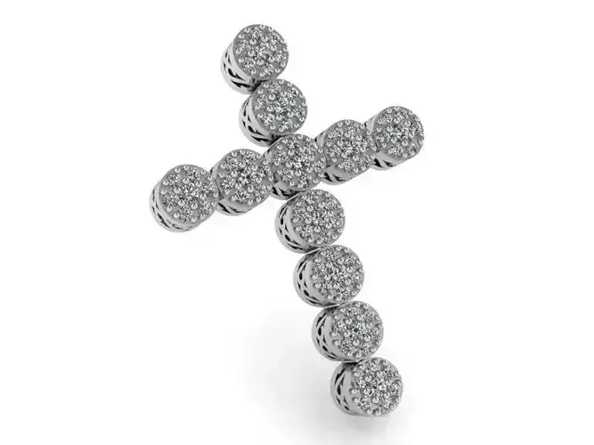 Long cross pendant 2436 3D print model