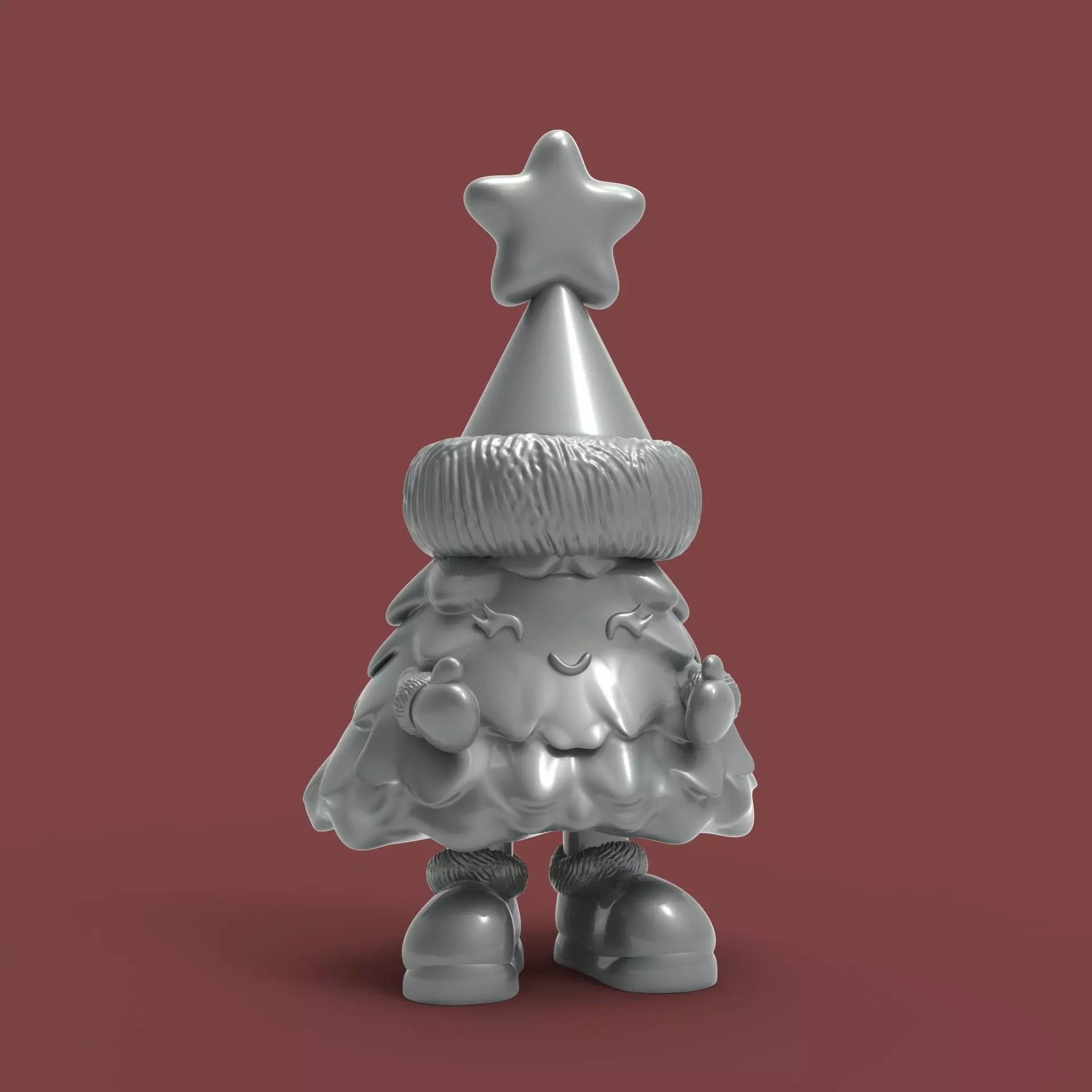 cute christmas tree 3d printable toy 3D print model