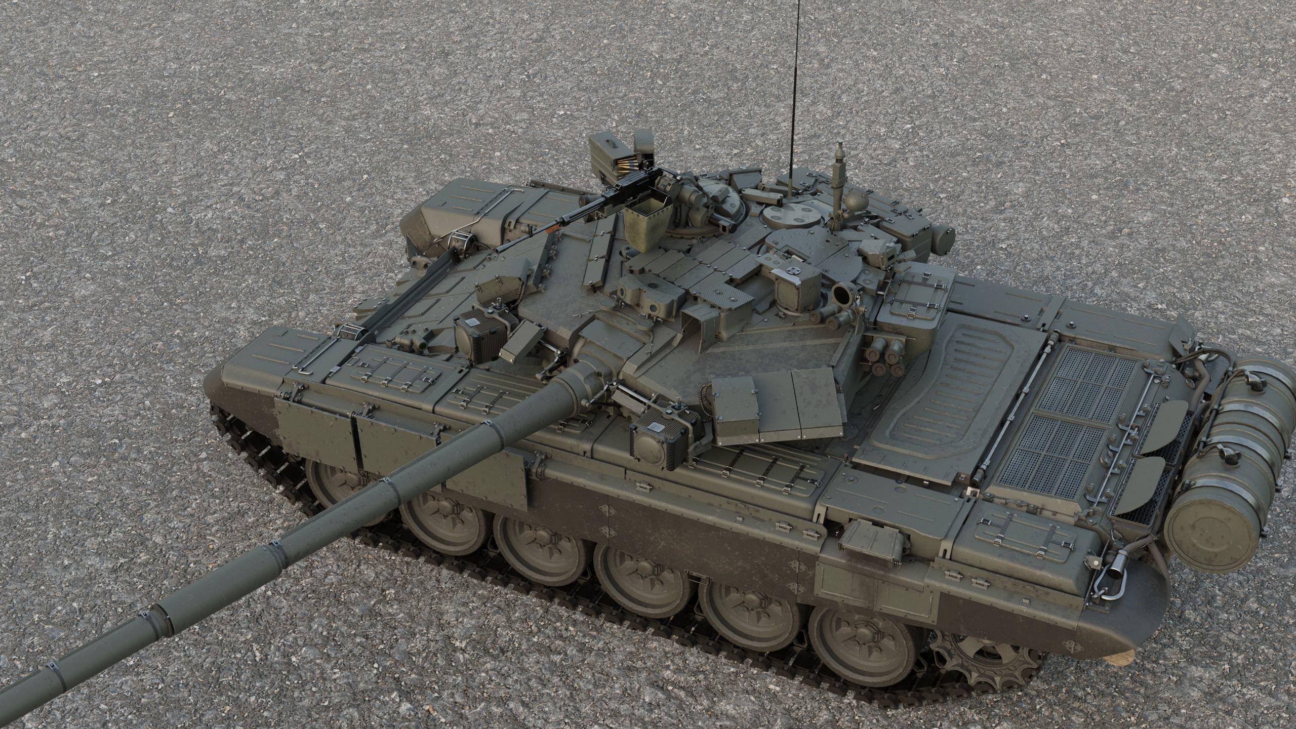 Tank T-90A 3D model_8