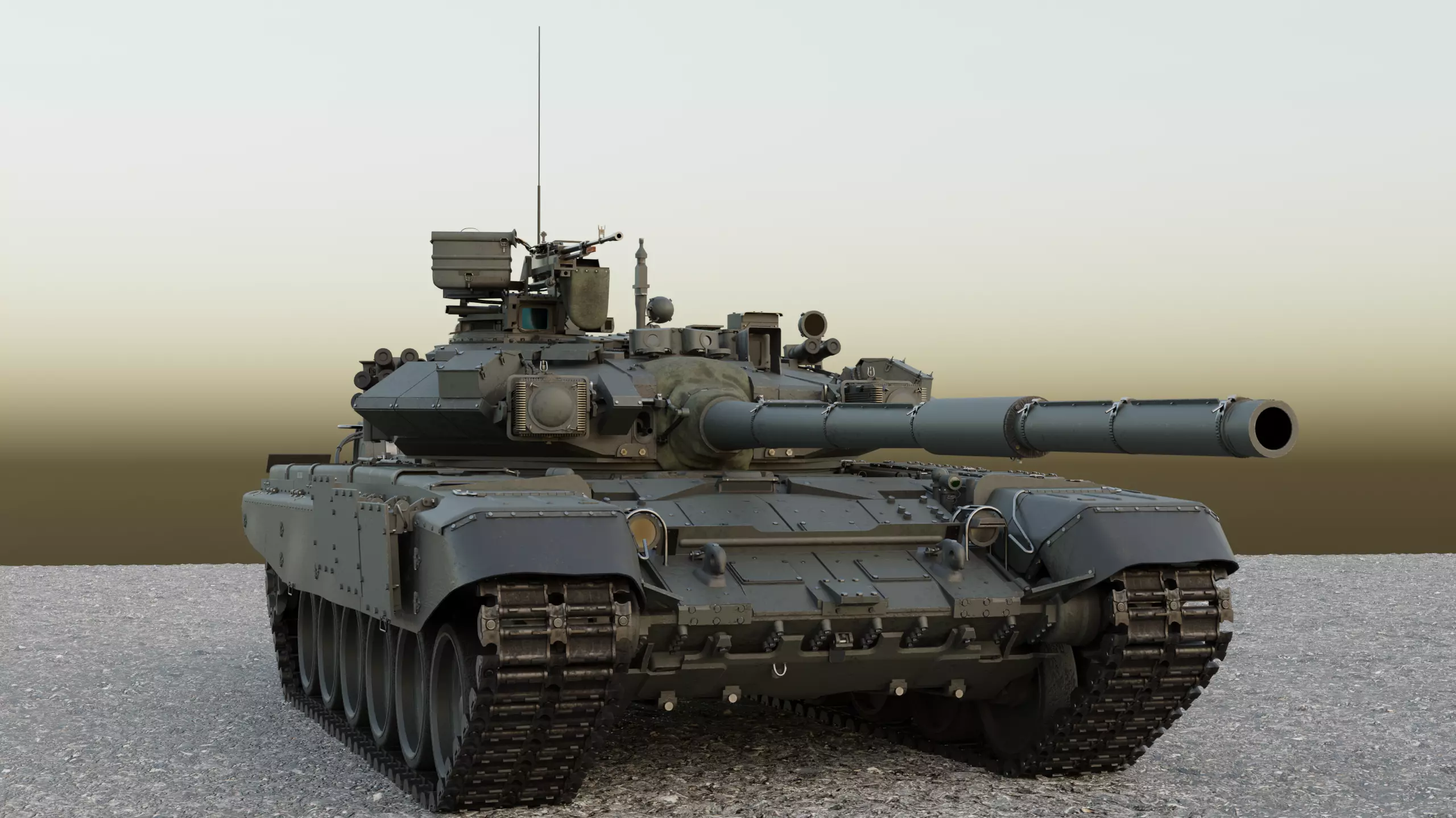 Tank T-90A 3D model_0