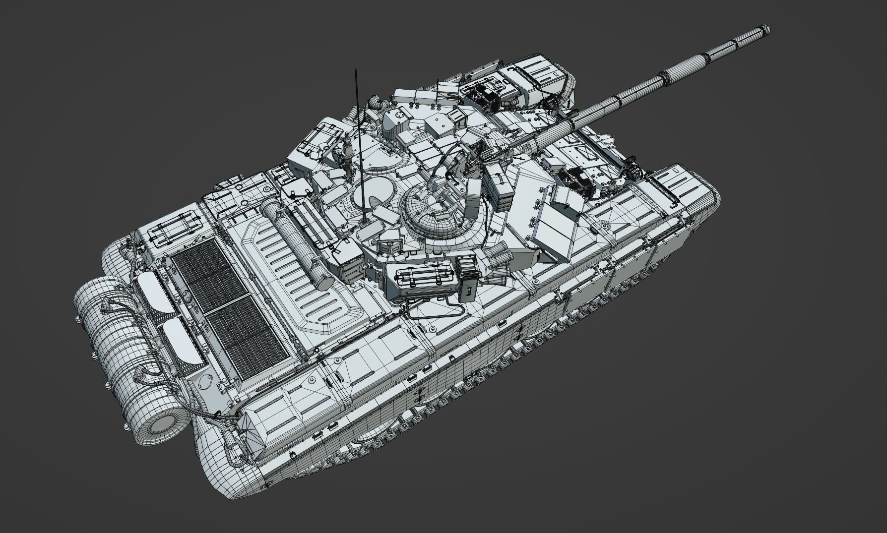 Tank T-90A 3D model_12
