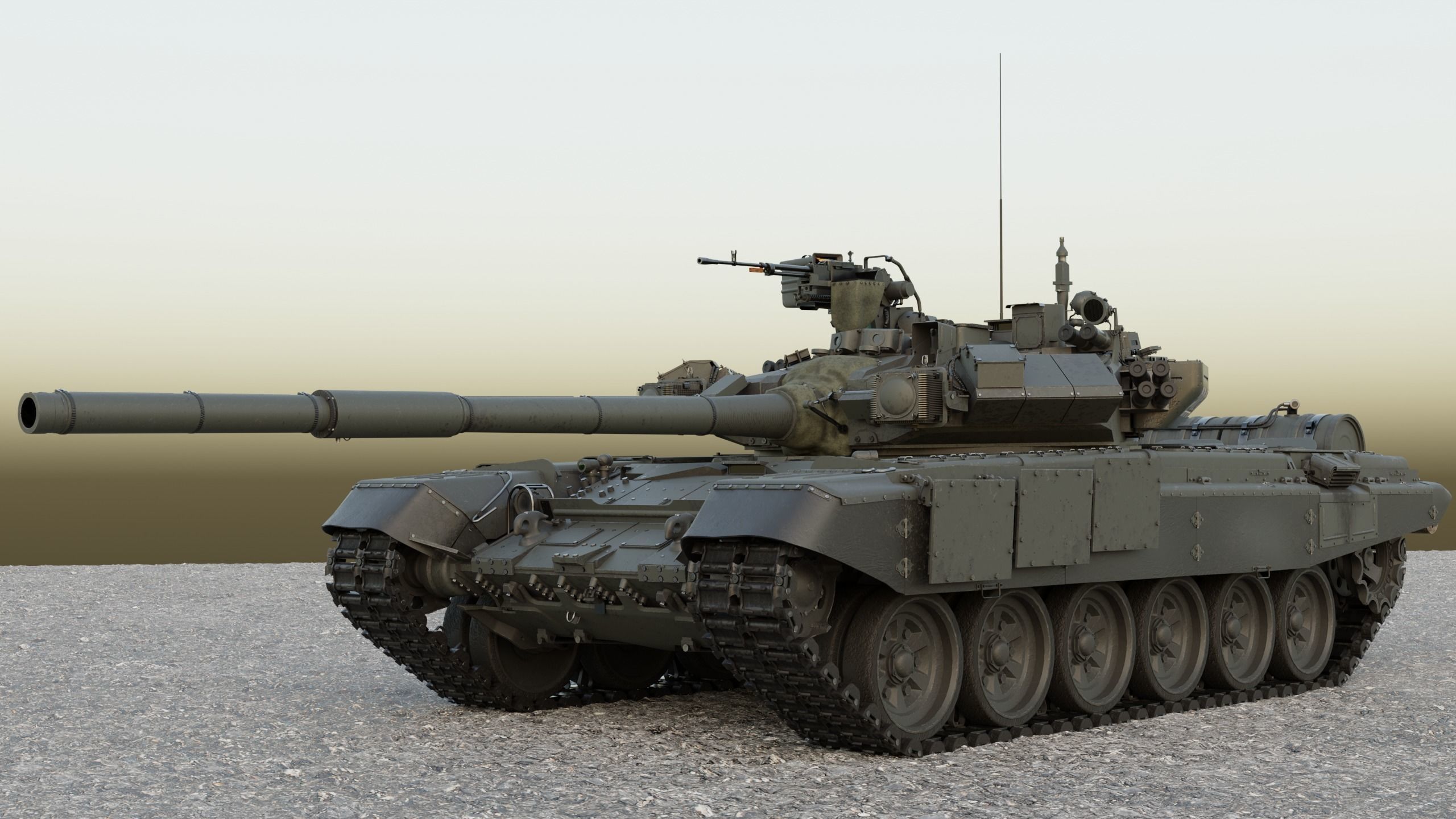 Tank T-90A 3D model_1