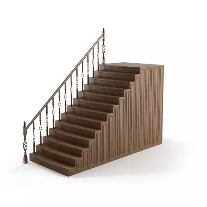 Stairs Hand Railings 3D model_0