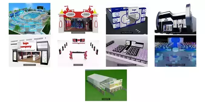 OutdoorExhibition Event Store  G18 3D Model Collection