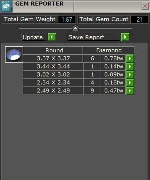 Half Bezel Setting Diamond collection 2439 3D print model 3D print model_4